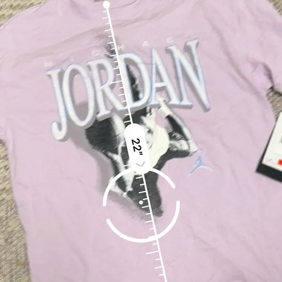 Jordan Kids' Lavender Graphic Tee - Picture 2 of 3